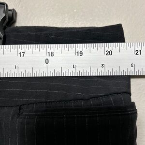 Lane Bryant Women's Pants 20 Black White Pinstripe Casual Straight Leg Career